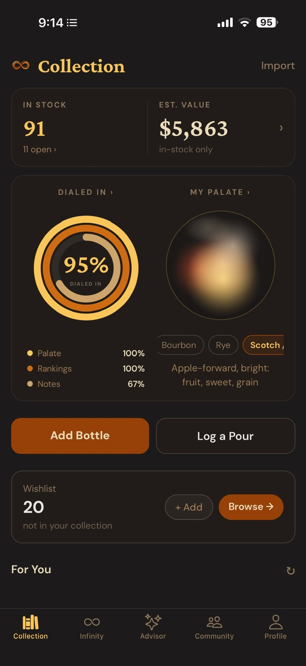 The redesigned Collection dashboard